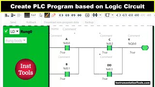 Create PLC Program based on Logic Circuit - Tutorial for Beginners