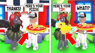 Adopt me como alimentar a tu perro con pizza ? ROBLOX adoptme / Vl