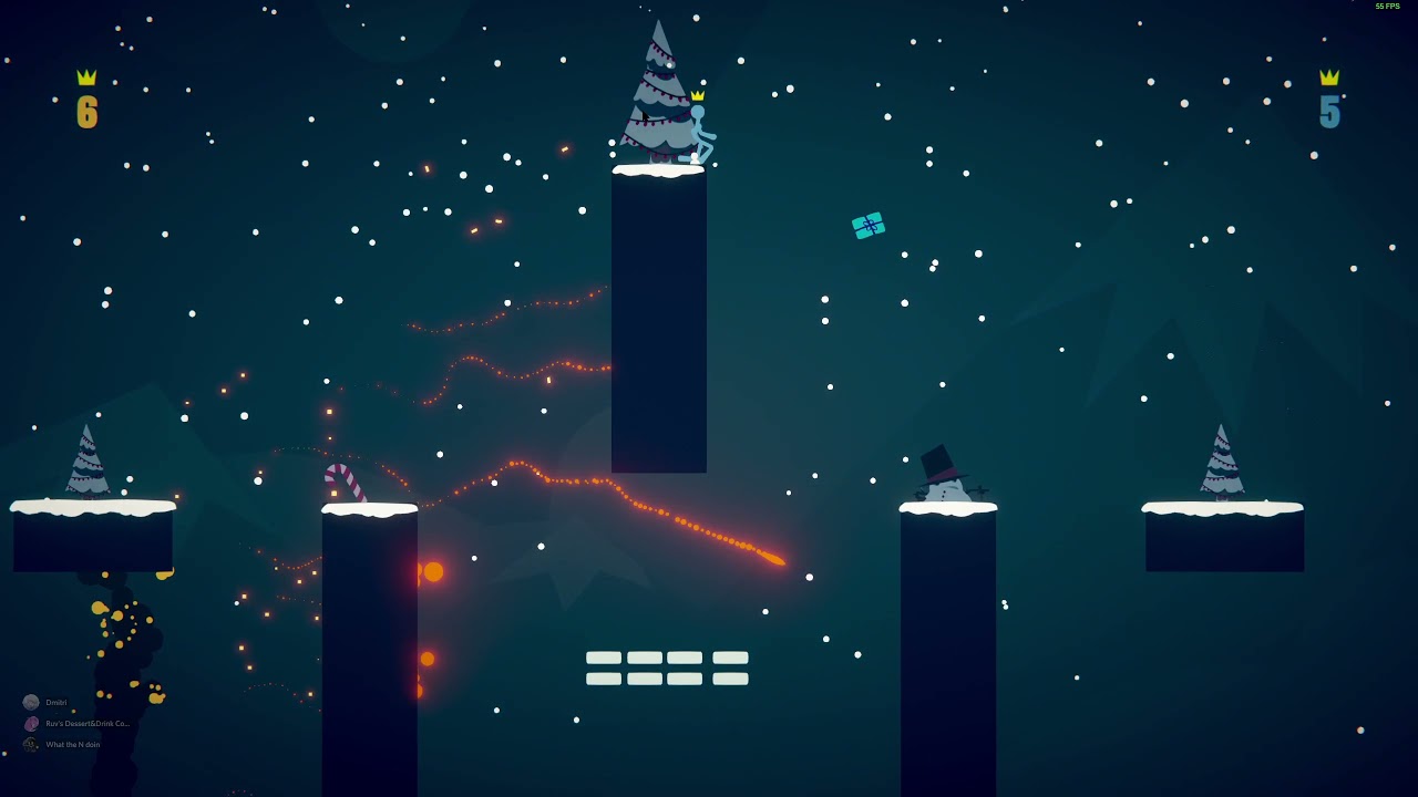 Stick fight the game: Christmas theme maps and Bub the blob whoops my a**