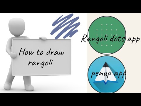 How to become youtuber|How to draw rangoli with app|Rangoli by dots app|Penup app