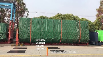 super rack and flat rack container loading works in china