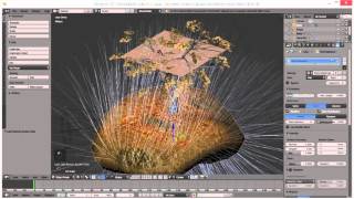 Particles in Blend4Web - Grass and Falling Leaves (with subtitles)
