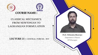 Lecture 21 Central force - 14