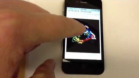 WebGL molecular rendering on iPhone