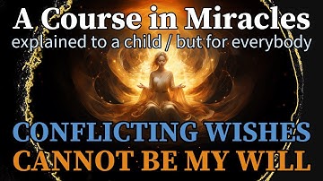 Lesson 307: Conflicting wishes cannot be my will. ACIM explained to a child (but for everybody)