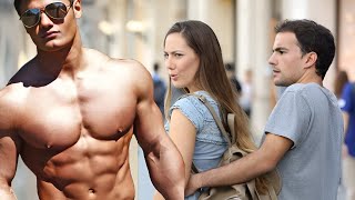 Crazy Women Reactions When Bodybuilders Go Shirtless In Public ?