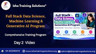 Full Stack Data Science AI&ML Day2 Video on 3rd October 2026. Call/WhatsApp on 9133190573 to Enroll