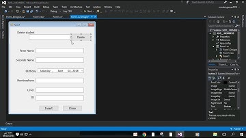 3-برنامج إدارة الطلاب بلغة سي شارب وقواعد بيانات sql server- حذف البيانات-