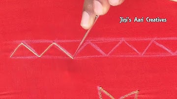 Zig Zag stitch for aari embroidery -07