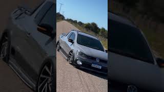 Saveiro Cross Cinza Rebaixada