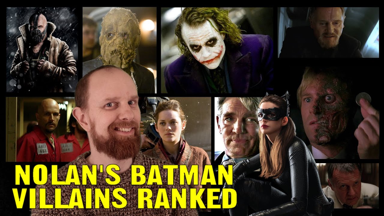 Christopher Nolan Batman Villain Ranking | 10 Dark Knight Trilogy Villains  Ranked - YouTube