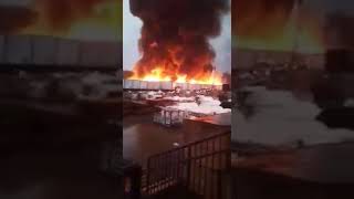 Large fire burning out of control in Chester County