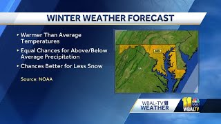 Maryland could see mild temps upcoming winter, NOAA says