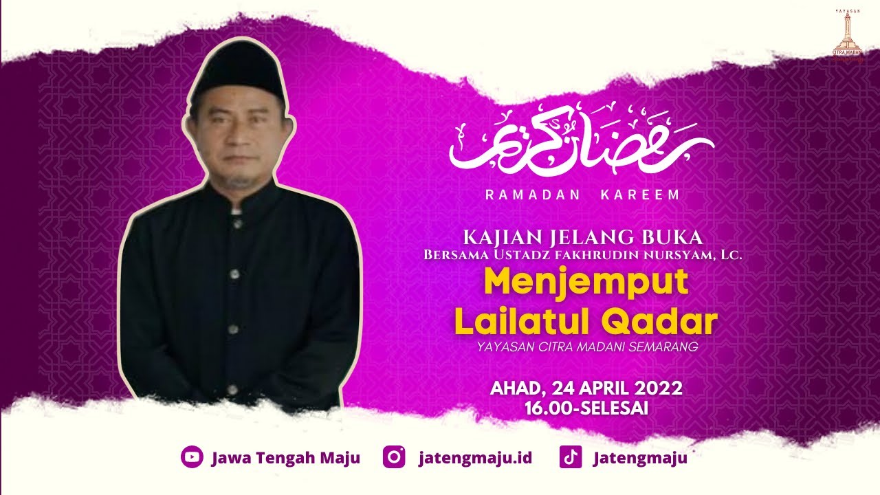 🔴 [Live] Kajian Jelang Buka 