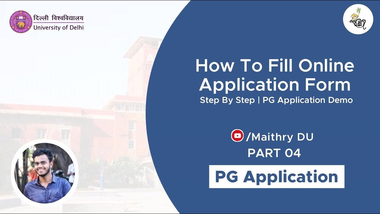 Delhi University Admissions How To Fill Online Application Form