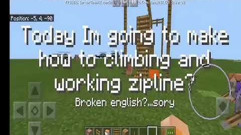 How to climbing and working zipline? in mcpe with commandblock