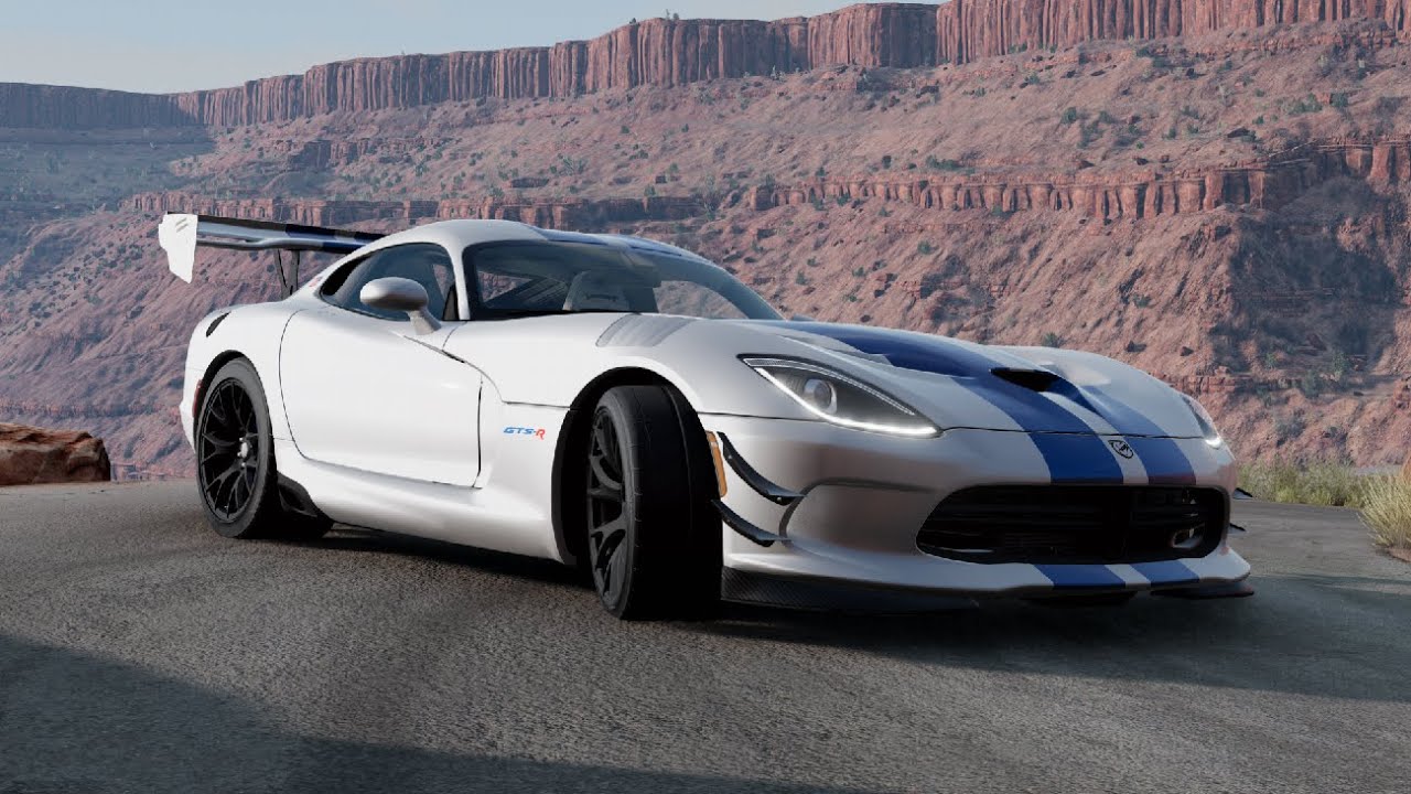 Driving a Viper - BeamNG.drive | Steering Wheel Gameplay