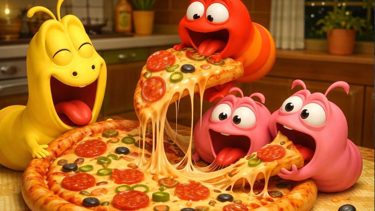 LARVA 2026 ANIMATION EPISODE 216 - PIZZA | CARTOON MOVIES FOR LIFE
