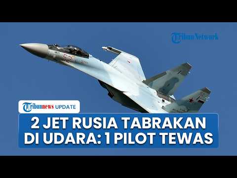 The Moments 2 Russian Sukhoi Fighter Jets Collided in the Air over the Kursk Region: 1 Pilot Kill...