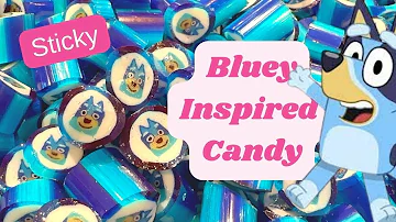 We Made Candy Inspired By BLUEY!!! |Sticky Lollies Handmade Rock|