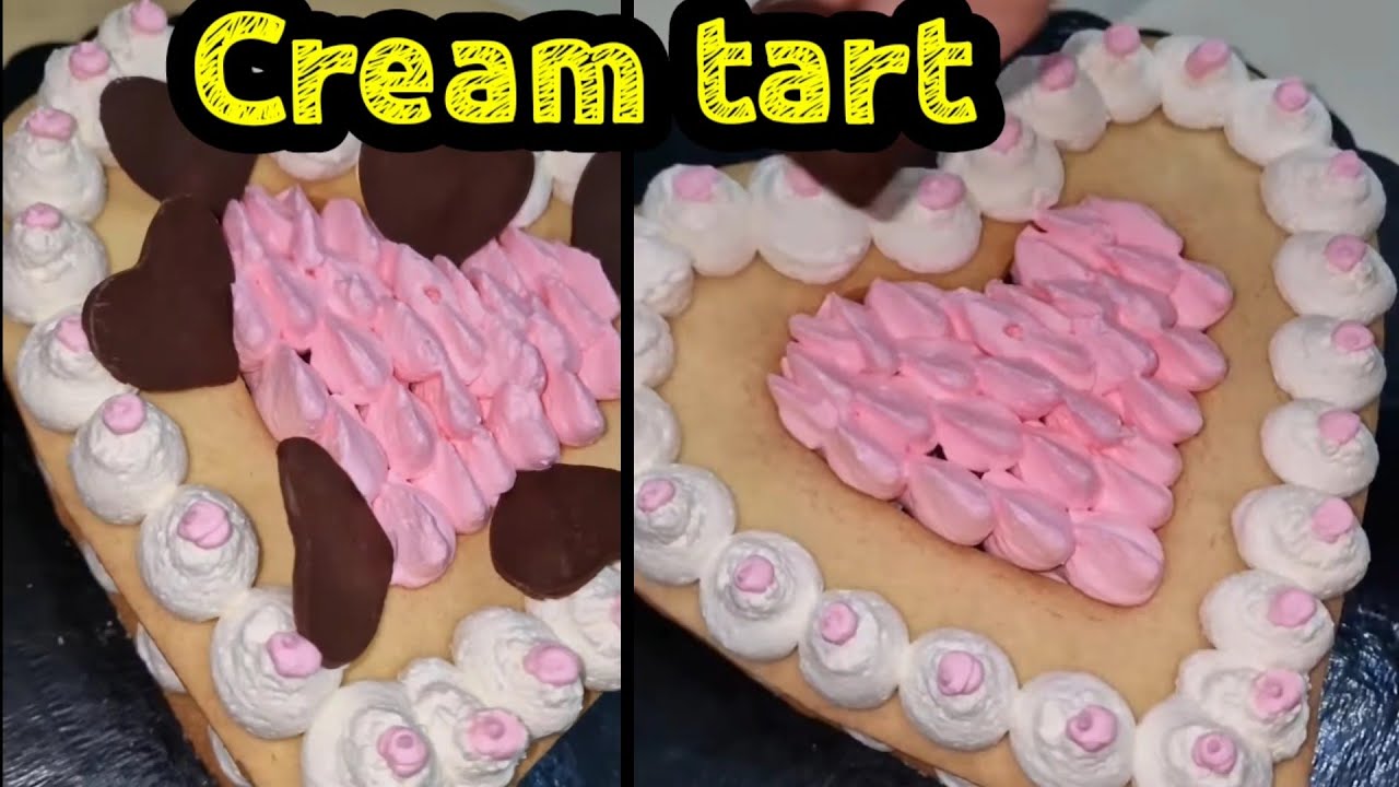 Cream tart fatta in casa semplice con pochi ingredienti.Ricetta spettacolare per tutti