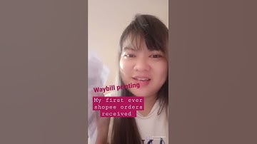 My first shopee orders received and waybill printing! so excited!