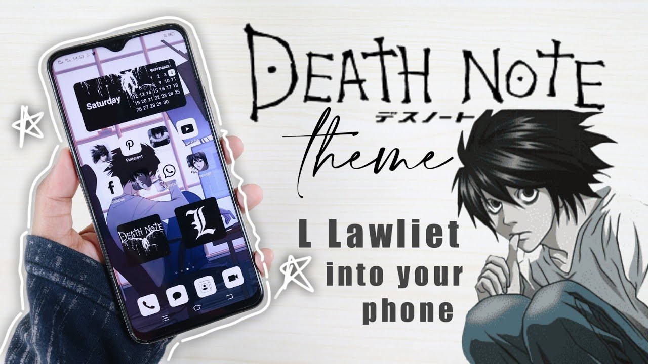 📓 how to make your phone aesthetic anime version - death note