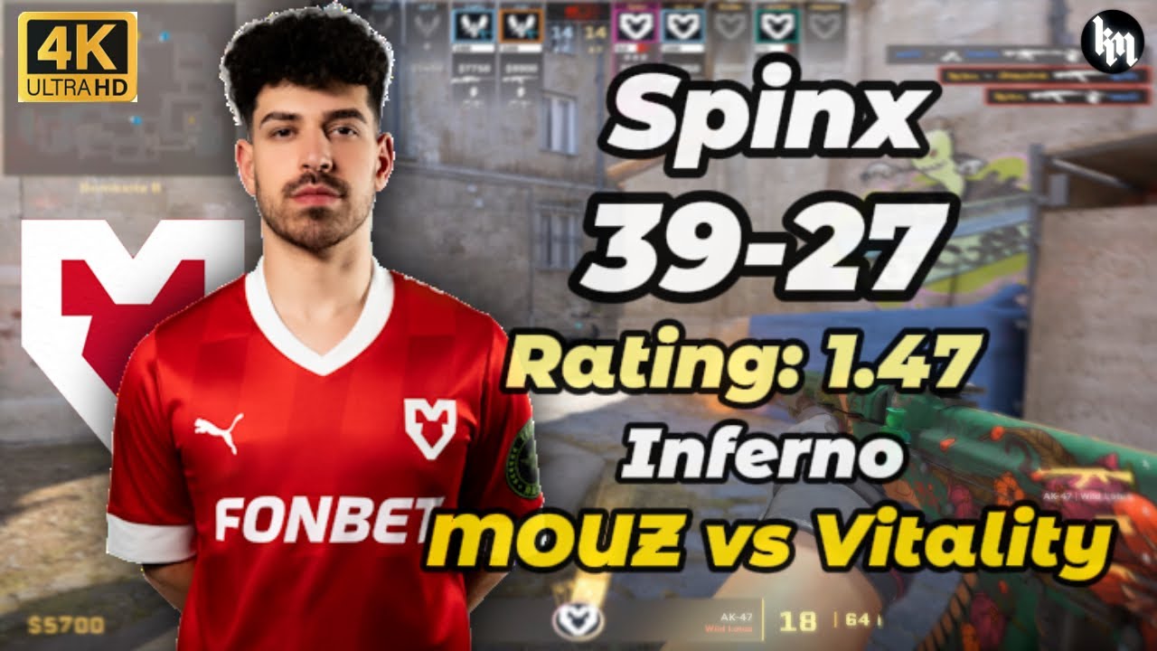 Spinx (39-27) MOUZ vs Vitality (Inferno) | IEM Chengdu 2025 
