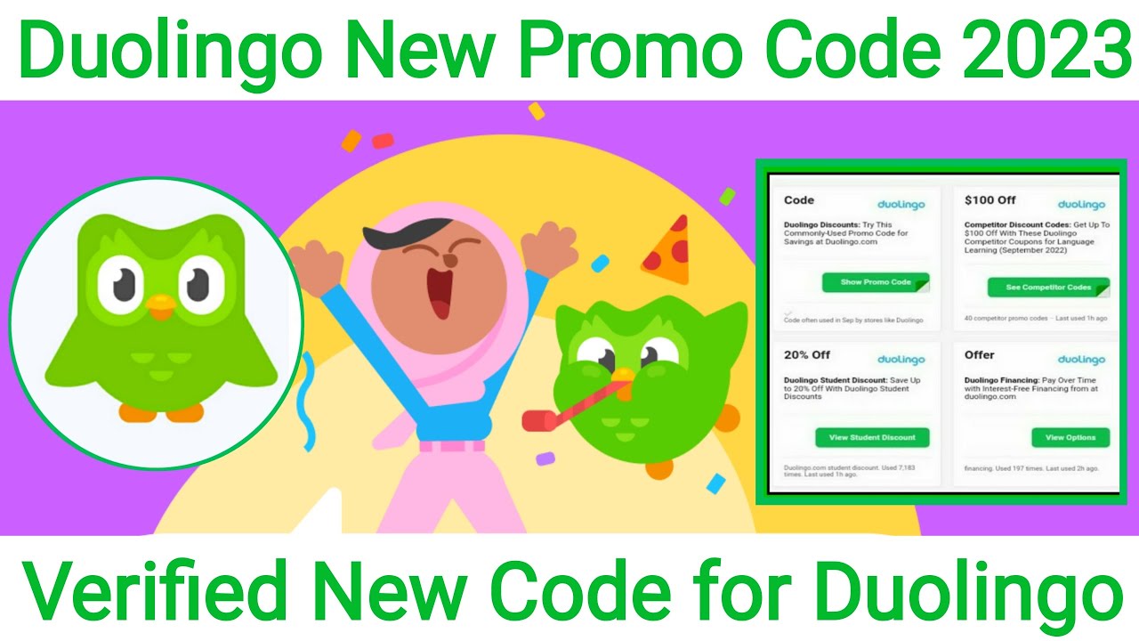 Duolingo Promo Codes 2023 Verified Promo Code for Duolingo Working