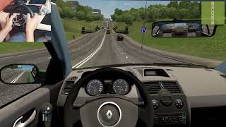 Renault Megane.City Car Driving[Steering wheel gameplay] #citycardriving #simulator #renaultmegane screenshot 5