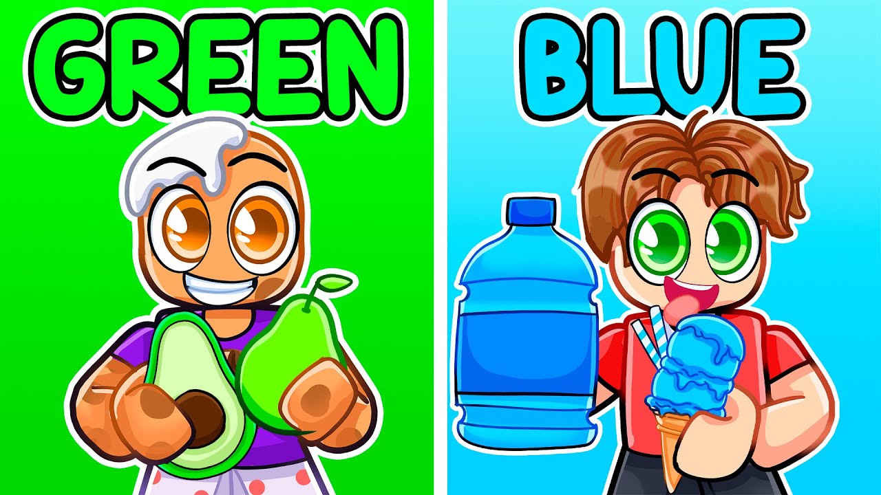 Eating Only ONE COLOR in Roblox
