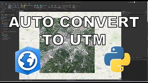 How To Use Python and ArcPy to Automatically Convert Content to UTM Projection