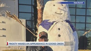 Goose Creek man, 101, helps build 12 foot snowman