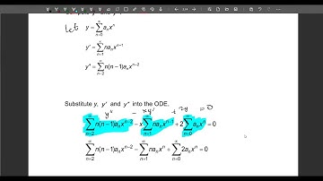 Series Solutions Near Ordinary Point x=0 (Example 1)