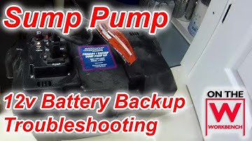 12v Backup Sump Pump Troubleshooting
