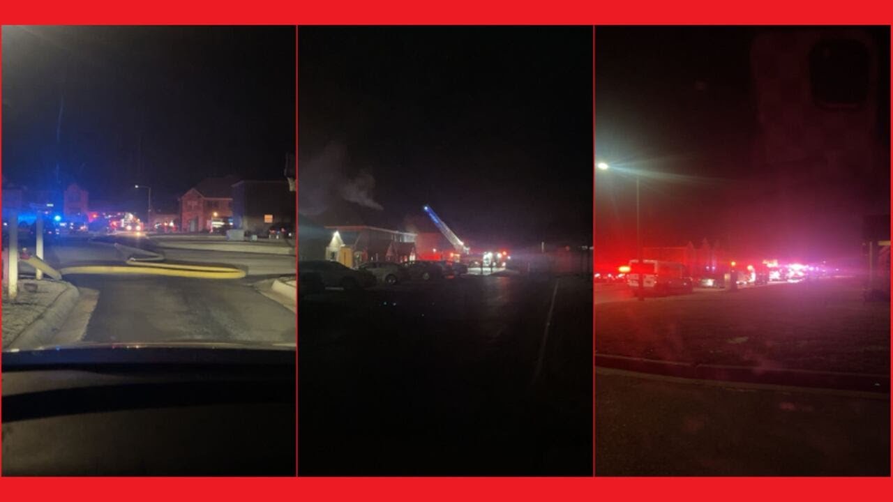 Crews respond to apartment fire - YouTube