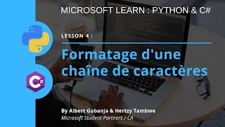 Lesson 4: Python et C# : Formatage d'une chaîne de caractères