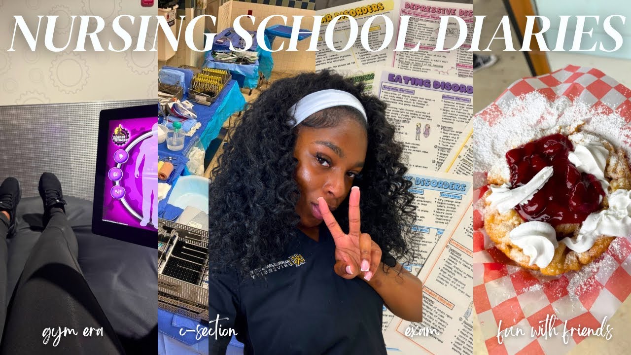 NURSING SCHOOL VLOG | i watched a c-section! burnt out? gym, studying, fun with friends, brunch