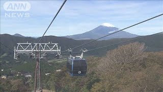 箱根ロープウェイが運転再開　噴火警戒レベル下がり(19/10/26)