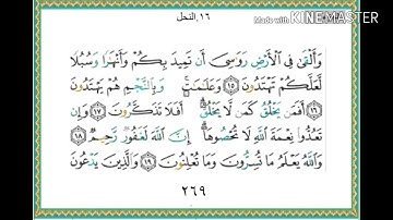 سورة النحل - من آية ( ١٥ ) إلى آية ( ٢٦ ) - للقارئ : ياسر الدوسري .