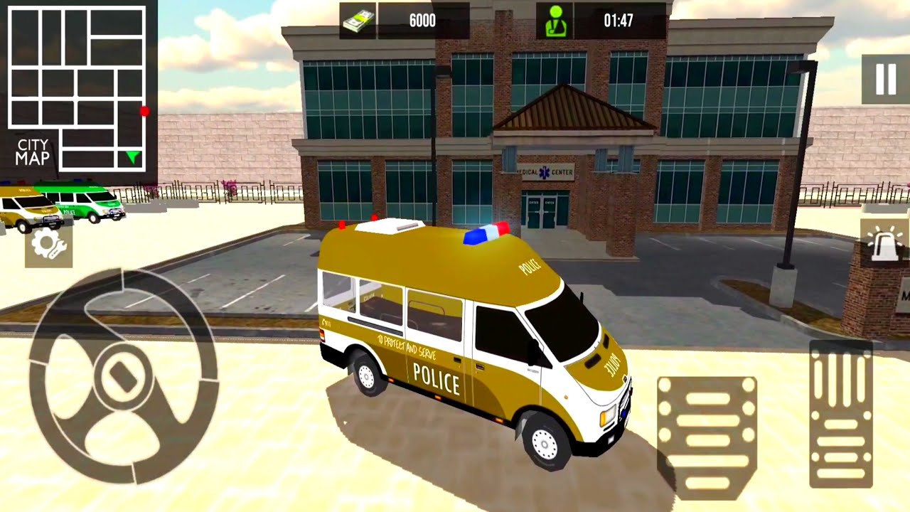 Police Ambulance Van Driving - 911 Emergency Rescue Game - Android Gameplay.