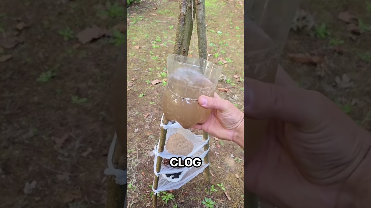 Сможет ли песок очистить эту мутную воду? 💧 