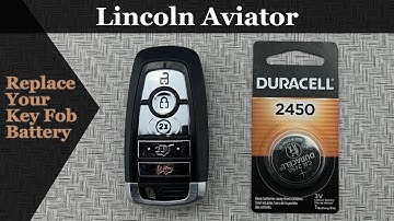 How to DIY Replace or Change a 2025-2026 Lincoln Aviator Key Fob Remote Battery