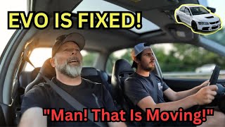 FASTEST CAR HEβS BEEN IN! REACTION TO MY 700WHP EVO 8!