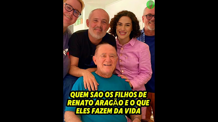 Who are Renato Aragão's 5 children and what do they do for a living?