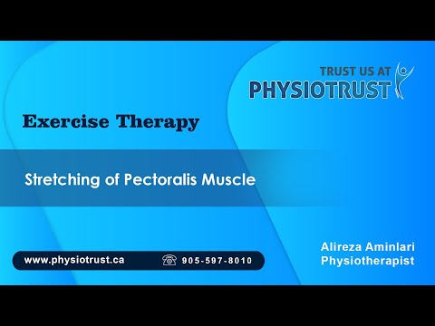 Video thumbnail for Stretching of pectoralis muscle