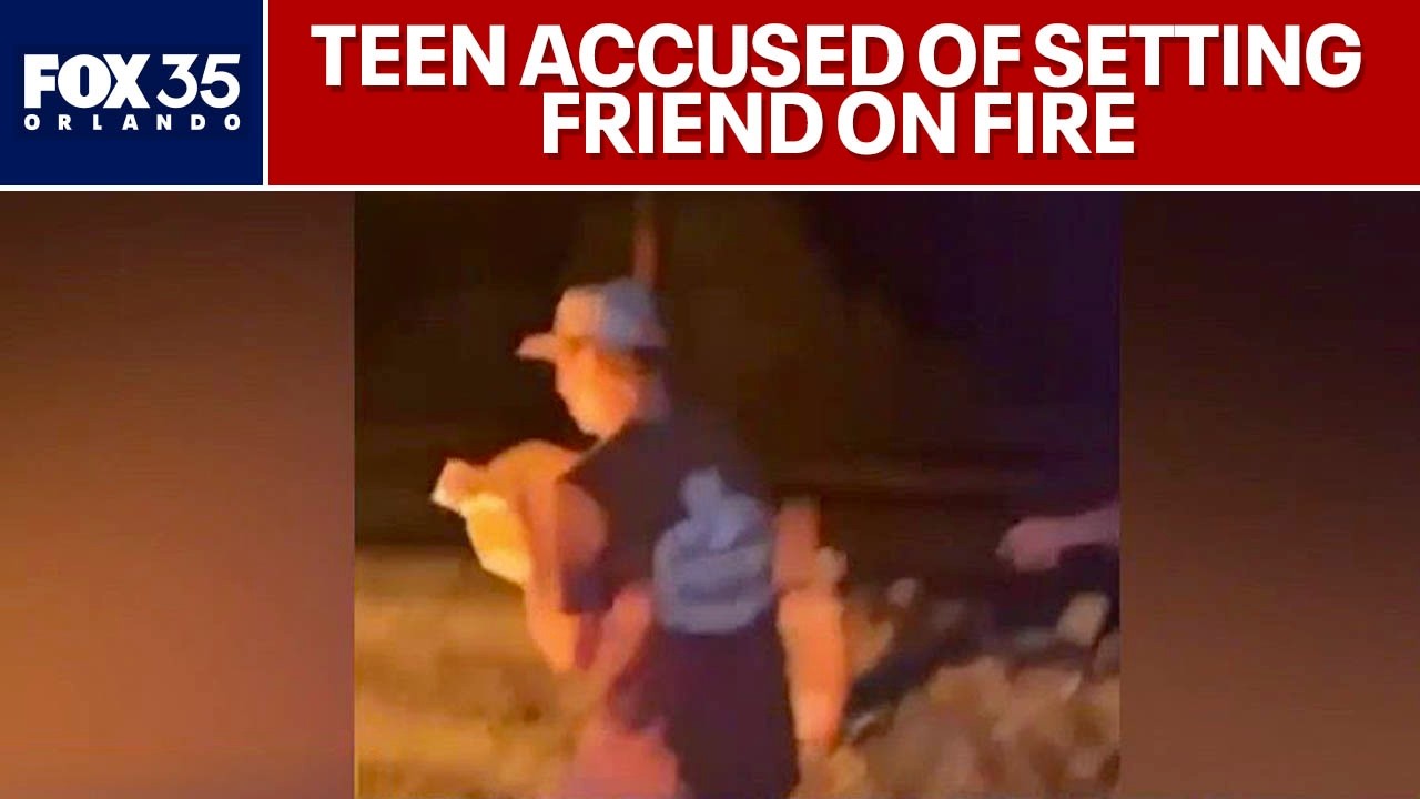 Teen accused of setting his friend on fire - YouTube