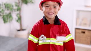 Tura MELISSA & DOUG - Role Play Costume Set Fire Chief
MELISSA & DOUG - Role Play Costume Set Fire Chief (item no. 806047)
- Machine-washable red jacket
- Reflective material trim
- Fire chief helmet included
- Bullhorn with sound effects
- Personalizable name tag
This role play costume set provides everything a young firefighter needs for emergency scenarios. The set includes a bright red jacket that is machine-washable and features reflective material for added realism. A fire chief helmet is also part of the ensemble, along with a fire extinguisher and a bullhorn that produces sound effects to enhance the play experience.
To complete the look, the set comes with a shiny badge and a name tag that can be personalized, allowing children to fully immerse themselves in their role as a fire chief. This costume set is perfect for encouraging imaginative play and developing social skills.
https://www.turascandinavia.com/en/products/toys-games/toys/role-play-costume/806047 Tura MELISSA & DOUG - Role Play Costume Set Fire Chief