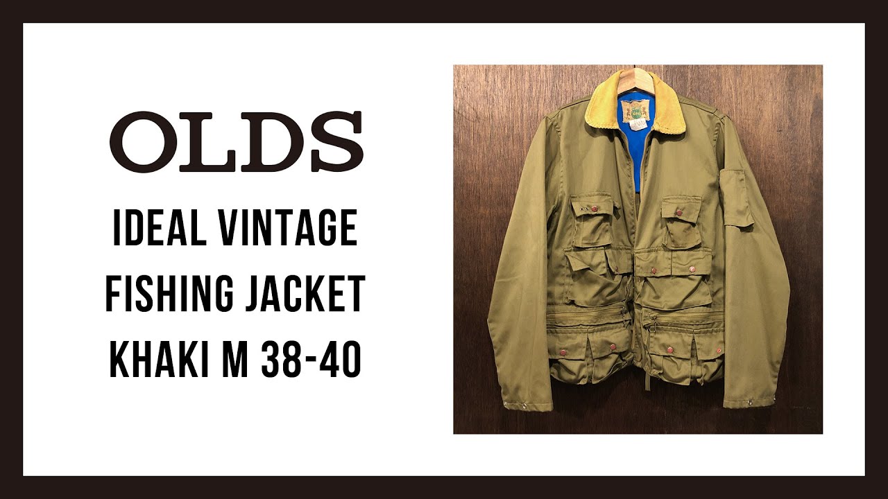 Ideal Vintage Fishing Jacket Khaki M 38-40｜イディール 社