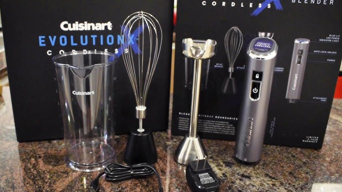 Cuisinart EvolutionX Cordless Rechargeable Hand Blender in Gray